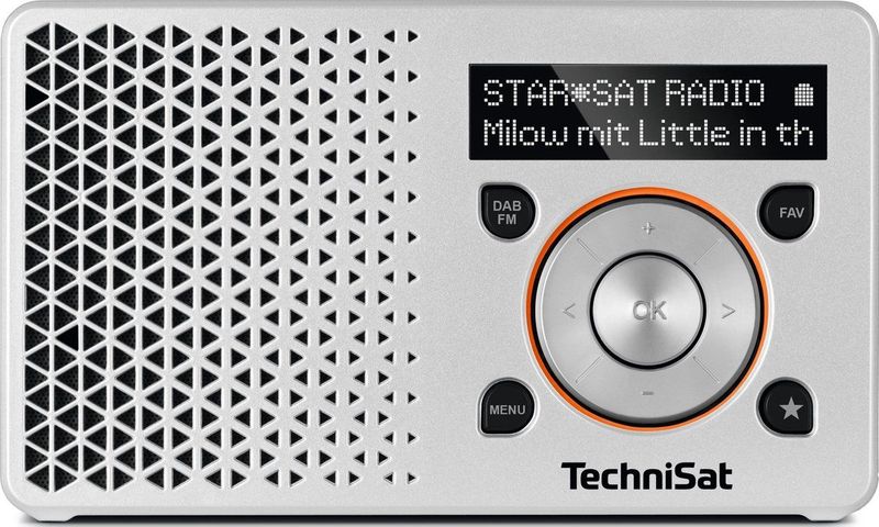TechniSat DigitRadio 1 (DAB - FM - Radi - Oranj - Zilver