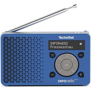 TechniSat DigitRadio 1 Inforadio-Edition rbb donker/zilver (DAB+, FM), Radio, Blauw