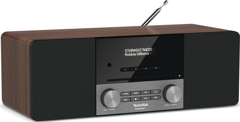 Technisat - Digitradio 3 - Digitale Radio - Walnoot - DAB+ - Bluetooth