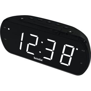 TechniSat - DIGICLOCK 1 - FM Wekkerradio - USB-poort - Groot Display