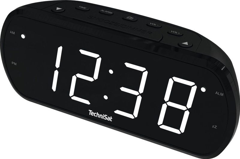 TechniSat - DIGICLOCK 1 - FM Wekkerradio - USB-poort - Groot Display
