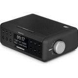 Nordmende Transita 115 Digitale wekkerradio (DAB+/FM, wekkerradio met dubbel alarm, slaaptimer, snooze-functie, dimbaar OLED-display met tijd- en informatieweergave, 3 watt), antraciet