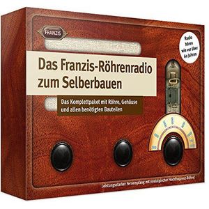 Franzis De buizenradio om zelf te bouwen: Das Komplettpaket mit Röhre, Gehäuse und allen benötigten Bauteilen.