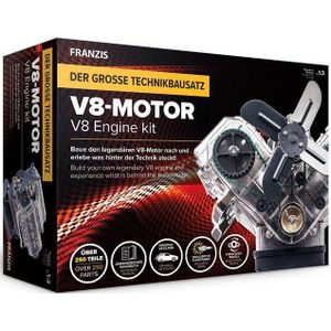Franzis V8-motorset: bouw de legendarische V8-motor opnieuw op en ervaar wat er achter de technologie schuilgaat!: V8 Engine kit. Baue den legendären ... und erlebe was hinter der Technik steckt!