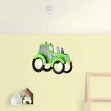 Elobra Tractor plafondlamp kinderkamer met E27-fitting groen led