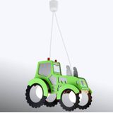 Elobra Tractor plafondlamp kinderkamer met E27-fitting groen led