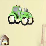 Elobra Tractor plafondlamp kinderkamer met E27-fitting groen led