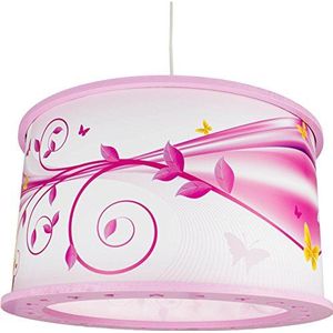 Elobra Plafondlamp Phantasie 25/40 hanglamp hout, roze 131121