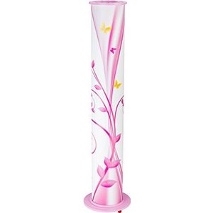 Elobra Staande lamp kinderkamer hout vlinder lamp roze