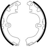 TEXTAR Remschoenen TOYOTA 91043100 0449512210,0449512240,4763012070A Remschoenen Set,Remschoenset 0449512170,0449512171,4762012080A,98101043104