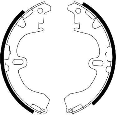 TEXTAR Remschoenen TOYOTA 91043100 0449512210,0449512240,4763012070A Remschoenen Set,Remschoenset 0449512170,0449512171,4762012080A,98101043104