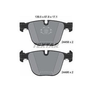 Remblokset TEXTAR 2445801, achter
