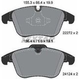 TEXTAR Remblokkenset JAGUAR 2227201 C2D48652,T4N13433,T4N37210 T4N9759,2227219905,8421D1869