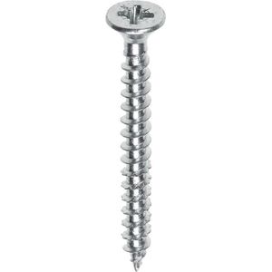Heco 58040231 Fix-plus Spaanplaatschroef - Staal - Verzinkt - Verzonken - Voldraad - Pozidriv - PZ2 - 4 x 20mm (200st)