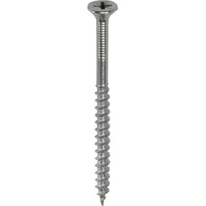 Heco 58050511 Fix-plus Spaanplaatschroef - Staal - Verzinkt - Verzonken - Deeldraad - Pozidriv - PZ2 - 5 x 80mm (200st)