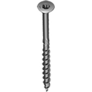 HECO TOPIX vlonderschroef 5x40mm - platkop - RVS - deeldraad - T25 - 40818 (Per 200 stuks)