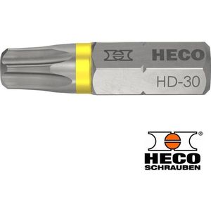 HECO-Drive Schroefbit TORX TX-30 Geel 10 Stuks Lengte 25 Mm