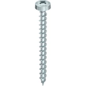 HECO TOPIX-Plus Spaanplaatschroef 4,0x40mm - Cilinderkop - Verzinkt - Voldraad - PZD 2