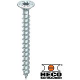 Heco TOPIX-plus Schroeven Verzinkt TORX TX-20 Platverzonken Kop 4 X 50 Mm 200 Stuks