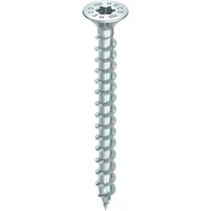 HECO TOPIX-Plus spaanplaatschroef 4,5x70mm - platkop - verzinkt - voldraad - HD-20 - 60772 (Per 200 stuks)