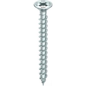 Heco Topix+ Spaanplaatschroef met kopgatboring Platkop 5x70 Pozidrive2 - Verzinkt - 200 stuks