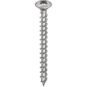 Heco Topix+ Spaanplaatschroef Lenskop 5x50mm Voldraad Pozidrive2 - RVS - 200 stuks