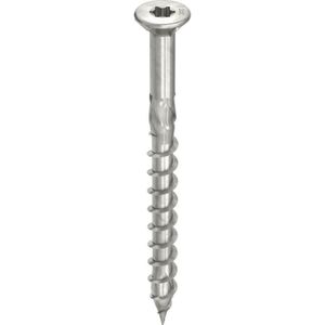 HECO TOPIX-plus vlonderschroeven - platkop RVS A2 - 5x60 mm - Torx T-20 (HD20) - deeldraad - 200 st