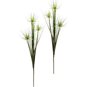 Papyrus in grasstruik grastak decoratieve tak takken kunstgras kunstbloemen oevergras gras kunstplant siergras riet veergras kunstplanten solitair gras enkele bloem steelbloem zijden bloem