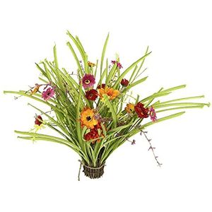 Kunstgras, kunstgras, madeliefjes, kunstgras, gerbera, kunstgras, formule, staand gras, decoratie, kunstgras, gras, groene planten, sierkruiden