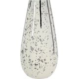 Keramiek - Vaas - Wit en Zilver - Modern Ontwerp