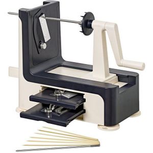 Lurch - Super Spirali - Spiraalsnijder - Grijs en Wit - Groentesnijder voor Courgetti