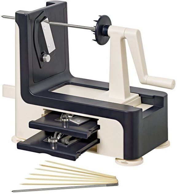 Lurch - Super Spirali - Spiraalsnijder - Grijs en Wit - Groentesnijder voor Courgetti