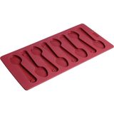 Rood Flexiform Bakvorm Theelepel  - 8 stuks