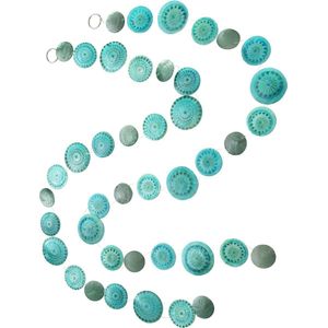 Capiz schelpslinger, mobiele windgong schelpslinger, decoratiemoer, blauw/groen, eenheidsprijs
