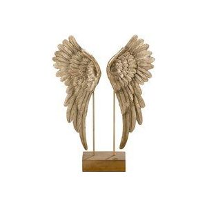 Engelvleugels - Decoratie - Goud - 38x27x7.5cm - Polyserin