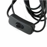 1x Zwarte lichtsnoeren met schakelaar en E14 fitting 400 cm - DIY lampen - Sfeerverlichting