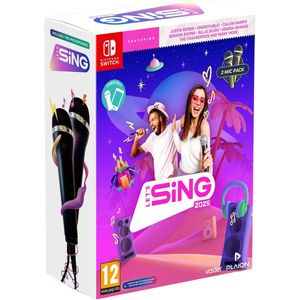 Let's Sing 2025 + 2 Microfoons - International Edition - Nintendo Switch