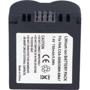 AccuCell-batterij geschikt voor Panasonic CGA-S006, DMW-BMA7, CGA-S006E