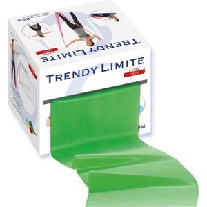 Trendy Sport - Limite - Thera-band - Theraband - Flexaband - Trainingsband - Aerobic band - Box met 25 meter - Groen = Medium weerstand - Latex Vrij
