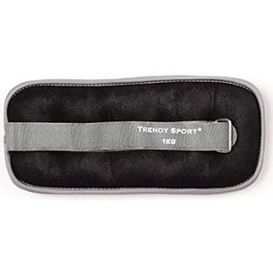 Trendy Sport Unisex - enkel- en polsbanden voor volwassenen, zwart-grijs, 1,0 kg