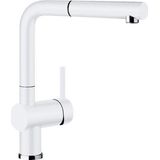Linus s - Küchenarmatur, mit ausziehbarem Anschluss, Weiß 516692 - Blanco