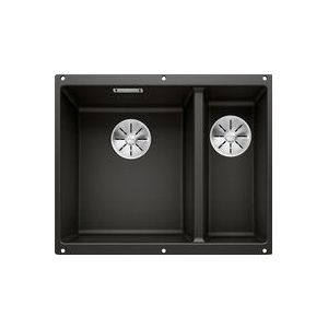 Blanco - Subline 340/160 - Silgranitspüle, 56x46 cm, Spülbecken links, Schwarz 525985