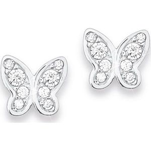 s.Oliver - Kinderohrring 925er Silber Ohrringe 1 ct Weiss Damen (27.99 € / 1 ct)