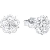 Amor Paar Ohrstecker »Schmuck Geschenk Ohrschmuck Blume, Glitzerohrstecker Silber 925«, mit Zirkonia (synth.)