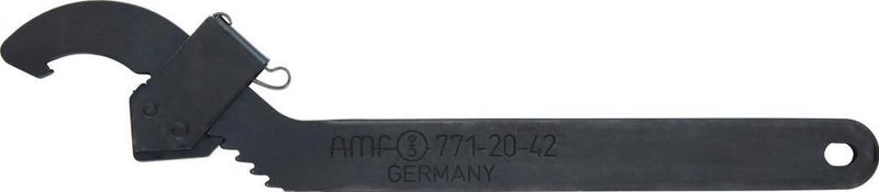 Haaksleutel verstelbaar 45- 90mm m. neus AMF
