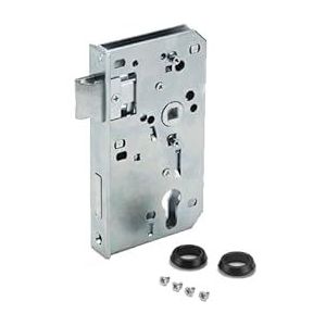 AMF Ersatzschloss 140U (für Schlosskasten 40mm, Dornmaß 60mm, verzinkter Stahl-Einsteckschloss, umdrehbarer Fallenkopf, 3mm vorstehend, vorgerichtet für Profilzylinder) 567276