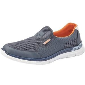 Rieker Heren slippers B4870, Blau Denim Atlantis Weiss, 40 EU