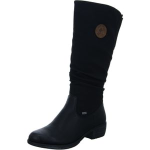 Rieker DAMES Laarzen 93157, Vrouwen Winterlaarzen,waterafstotend,riekerTEX,gevoerd,waterdicht,winter laarzen,warm,Zwart (schwarz / 00),37 EU / 4 UK