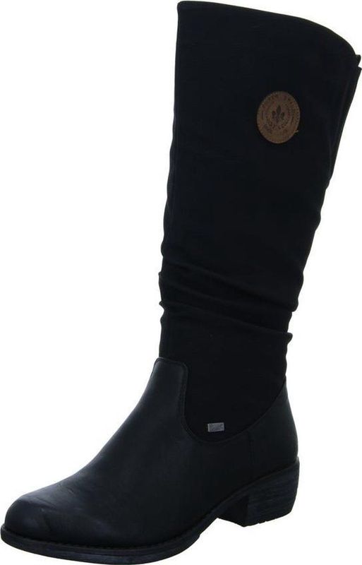 Rieker - 93157 - Laarzen - Zwart - Synthetisch - Waterafstotend