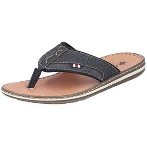 Rieker 21084 heren teenslippers, zwart, zwart, zwart, antraciet, zwart 00., 45 EU